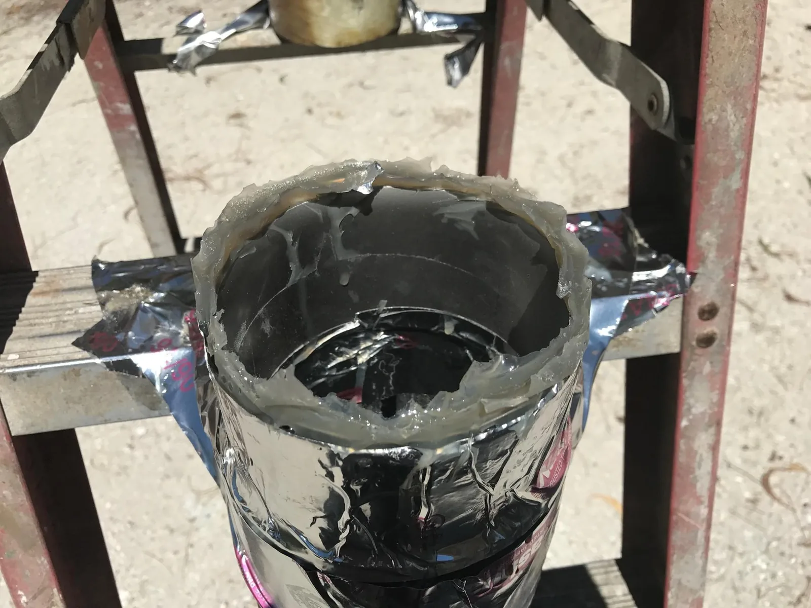 Marine cooling component during cleaning to clear internal fouling